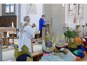 Aussendung der Sternsinger in Naumburg (© Karl-Franz Thiede)
